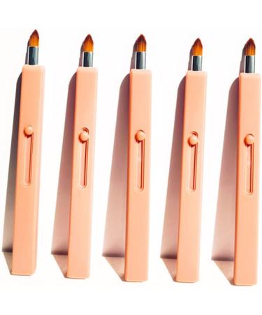 Mikinona 1pc Retractable Lip Brush Makeup Brush Lip Eyeshadow Lipstick Gloss Applicator Cosmetics Brush Tool Eyeshadow Foundation Brush Makeup Lip Brush Makeup Tool - Buy Online on GoSupps.com