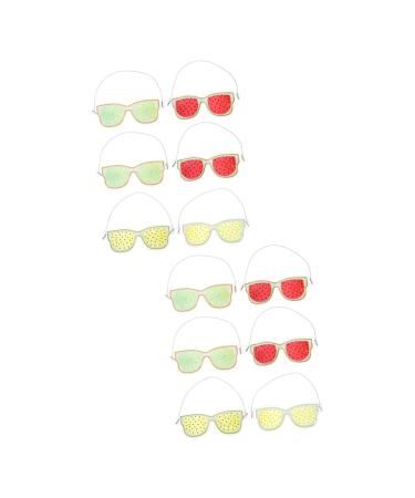 Fomiyes 12 pcs cold compress ice bag eye compress masks cooling eye pad sensory toys for toddlers 3-4 ABC blackout travel eye protection glasses pvc