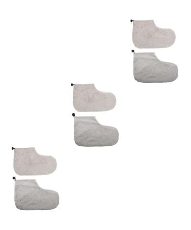 FOMIYES 3 Pairs Wax Therapy Warm Foot Cover Paraffin Wax Refills Wax Hand Treatment Paraffin Liners Wax Warmer Hand Foot Liners and Bag Mittens Hot Wax Foot Convenient Wax Foot Cover Plush
