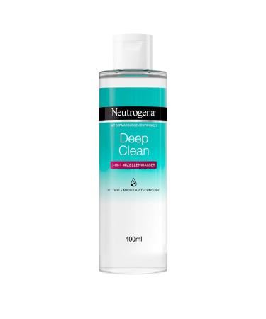 Neutrogena Deep Clean 3-in-1 micelle water (400 ml) perfume-free facial cleaning without alcohol gentle make-up removal without rubbing suitable for all skin types 1 ml (1 Pack) - Buy Online on GoSupps.com