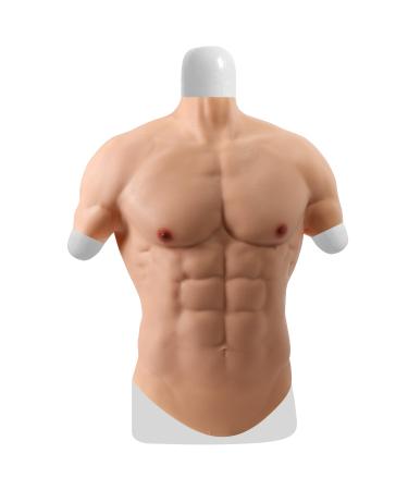 Silicone Muscle Chest Realistic Male Chest Vest Muscle Simulation Skin Silicone Natural