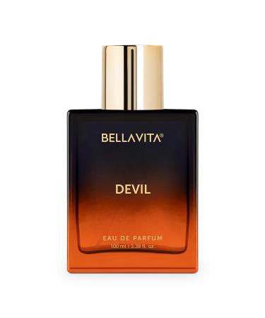 BELLA'VITA Devil Eau De Parfum Perfume with Gourmand Cedar Vanilla and Musk| Premium EDP Long Lasting Woody Spicy Fragrance for Men & Women 100 ML