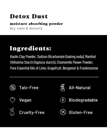 Sugar Wax Detox Dust: Vegan Moisture Absorbing Powder - Buy Online on GoSupps.com