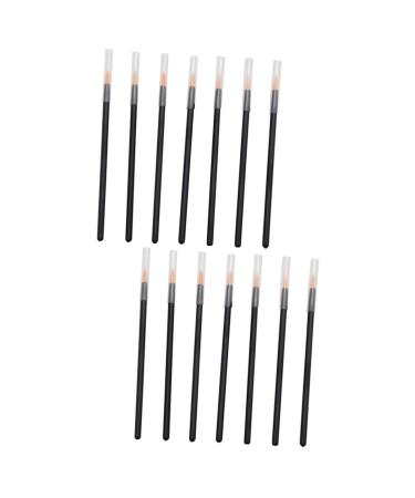 Beavorty 100 pcs Girlsblack Fine Makeup Tool Slim Supplies Black Liner Eye Eyeliner Applicator Gel Powder 10x0.3cmx2pcs Blackx2pcs