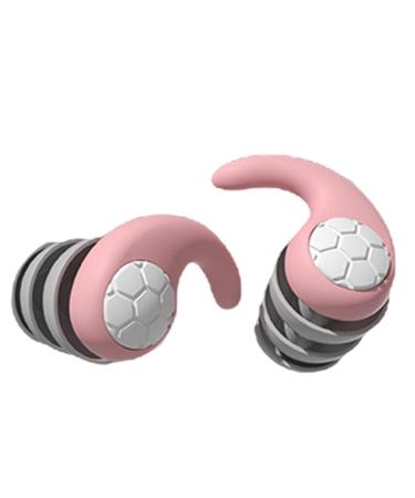 Swimmers Ear Plugs Waterproof Reusable Silicone Sleeping Ear Plugs Noise Cancelling Swim Earplugs for Men Women Adults Surfing Snorkeling Showering Bathing and Other Water Sports Pink