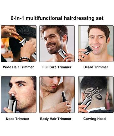 11-in-1 Hair Clippers for Men | Electric Hair Trimmer & Grooming Kit - KM-5898 - Rechargeable Beard Nose & Ear Trimmer - Buy Online on GoSupps.com