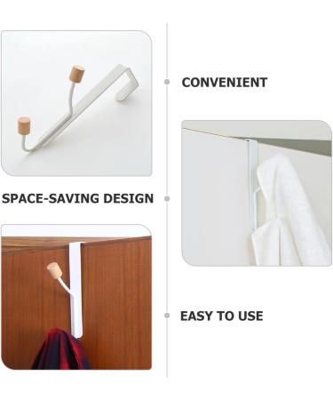 Outanaya 2pcs No Punching Door Hook Entryway Wall Hanger Metal Hanging Hooks Double Flowerpot Clothing Iron - Buy Online on GoSupps.com