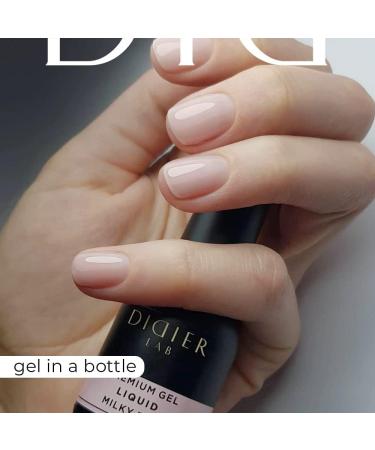 Didier Lab Premium Milky Pink Builder Gel 10ml - Nail Strengthener & Extension in a Bottle - LED UV Builder Gel for Nail Repair & Hardening - Ideal with Nail Forms - Buy Online on GoSupps.com