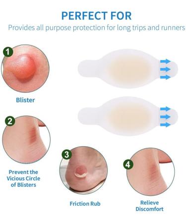 Gel Heel Protector Foot Patches - Reusable Adhesive Cushions for Foot Pain Relief | Ball of Foot Cushion for Heels - International Shipping - Buy Online on GoSupps.com