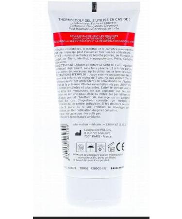 Polidis Thermocool 100 Tube Pain Relief Gel 3-in-1 Action Thermal Effect - Pack of 2 Tubes - Buy Online on GoSupps.com