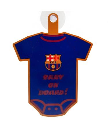 FC Barcelona Football Set Baby On Board Sign for Car Window