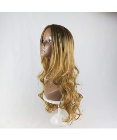 New European and American gradient wig ladies long curly hairpure white Grandma ash