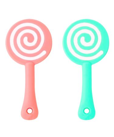 Baby Teething Toys for 0-6 Months 2Pack Baby Teether Toys 6-12 Months Silicone Baby Teething Toy Non-Toxic Material