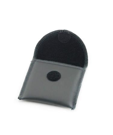 Hearing Aid Carrying Pouch Holder Carrier Storage Bag Black PU Material Protector for Hearing Aids