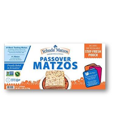 Yehuda Passover Matzos 5-Pack | 1 lb Resealable Stay-Fresh Pouch | Kosher for Passover - Buy Online on GoSupps.com