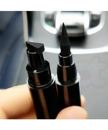 evpct Black Winged Eyeliner Stamps Set - Cat Eye Stencil for All Eye Shapes - Water-resistant - 2Pcs - Buy Online on GoSupps.com