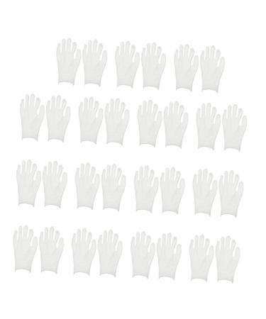 VINTORKY 15 Pairs Overnight Moisture Gloves Stretchable Gloves Lotion Gloves Overnight Healing Diving Jewelry Inspection Gloves Overnight Gloves Black White Cotton Women's Coin spa