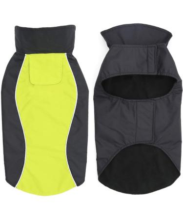 VIZPET Waterproof Reflective Dog Raincoat | Lightweight High Visibility Jacket for Small, Medium, Large Dogs - Green-L - Buy Online on GoSupps.com