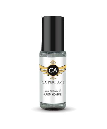 CA Perfume Impression of Maison Francis Apom Homme For Men Replica Fragrance Body Oil Dupes Alcohol-Free Aromatherapy Sample Travel Size Concentrated Long Lasting Attar Roll-On 0.14 Fl Oz/4ml-X1