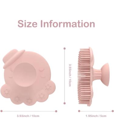 Silicone Scalp Massager & Shampoo Brush - Pink Octopus Shape, Exfoliating Body Brush for Adults & Kids (1 pc) - Buy Online on GoSupps.com