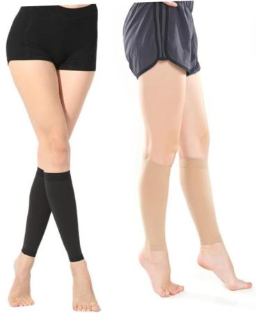 Buy Healvian 4 Pairs Leg & Knee Compression Sleeves - Optimal Support for Basketball Soccer & Football - Athletic Leg Sleeves for Ultimate Performance - Buy Online on GoSupps.com