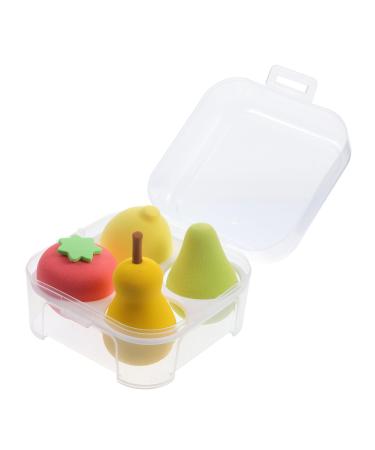 FRCOLOR 16 Pieces Square Fruit Beauty Egg Makeup Sponges Makeup Tools Stirrer Beauty Blender Cosmetic Powder Puffs for Girls Portable Powder Puffs Liquid Cosmetics Blush