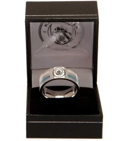 Manchester City FC Colour Stripe Ring Medium - Official Merchandise | Shop Now - Buy Online on GoSupps.com
