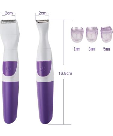 TOPINCN Womens Hair Trimmer Electronic Hair Clipper Washable Hair Removal Tool in Purple Unique Design Easy to Clean - Buy Online on GoSupps.com
