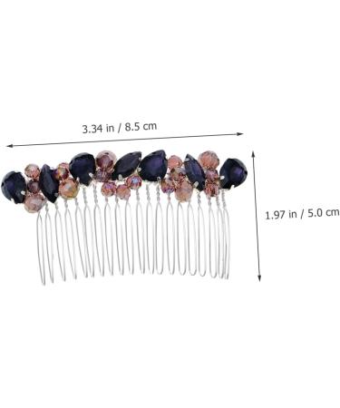 Housoutil Hair piece headband rhinestones bride accessories crown pearl diamond hair accessories vintage wedding Splitter hair curler Hair up comb wild dress wedding hair - Buy Online on GoSupps.com