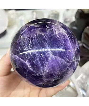 Natural Crystal Rough 1pc 65mm-70mm Natural Crystal Amethyst Spheres Quartz Ball for Decoration Stone Mineral Specimen - Buy Online on GoSupps.com