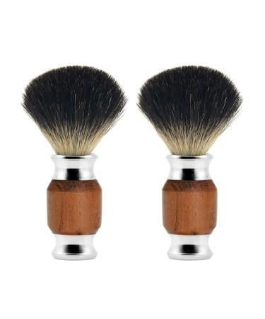 coserori 2 Pieces Pure Hair Beard Brush Men's Shaving Brush with Supply Various Hair Razors