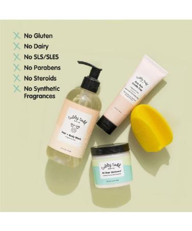 Tubby Todd Baby Cradle Cap Solution | Bye-Bye Cradle Cap Kit - Gel Shampoo Lotion & Brush - Fragrance-Free for Sensitive Skin - Buy Online on GoSupps.com