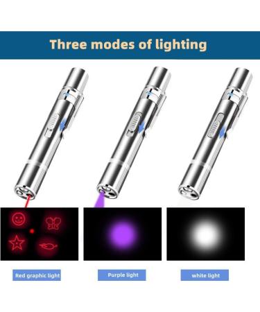 PAIDASHU Cat Toys Interactive Toys for Cats Cat Dog Red Pointer Light Toy 7 in 1 LED Cat Light Pen USB Rechargeable Pet Scratching Practice Chase Training Tool - Buy Online on GoSupps.com