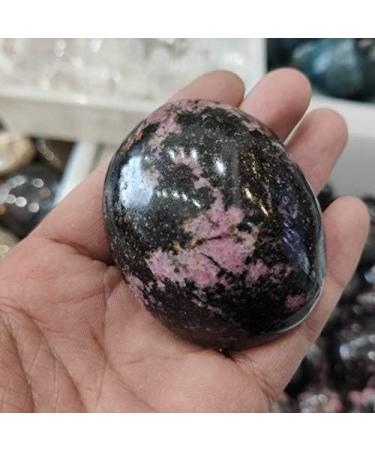 1PCS Natural s and Minerals Plum Blossom Tourmaline Tumble Palm - Buy Online on GoSupps.com