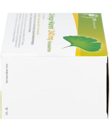 Buy Ginkgo-Maren 240 mg Film-Coated Tablets - Boost Memory & Focus | International Shipping Available - Buy Online on GoSupps.com