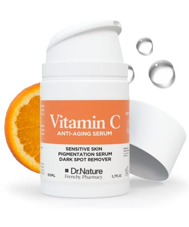 Vitamin C Brightening Serum 50 ML - 99% Natural Ingredients for Sensitive Skin - Pigmentation Serum - Antioxidant Serum & Dark Spot Remover for Face - Anti Ageing Serum for Face for Women and Men