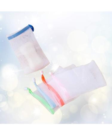 TOPBATHY 5pcs Exfoliating Soap Saver Pouch | Mesh Bags for Handmade Soap - Green Blue Orange Pink Sky-Blue - Buy Online on GoSupps.com