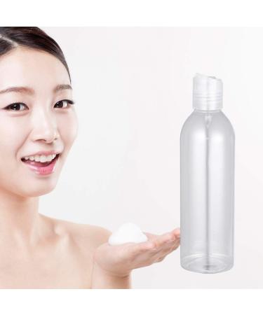 Lurrose 250ml Empty Plastic Bottles - 6 Pack Refillable Travel Containers for Soap Cream & Liquid - Clear Cosmetic Bottles - Buy Online on GoSupps.com