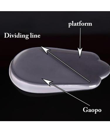 Supportive Shoe Inserts for O & X Leg Correction | Unisex Transparent Heel Cushions for Kids & Adults - Adhesive Design - Buy Online on GoSupps.com