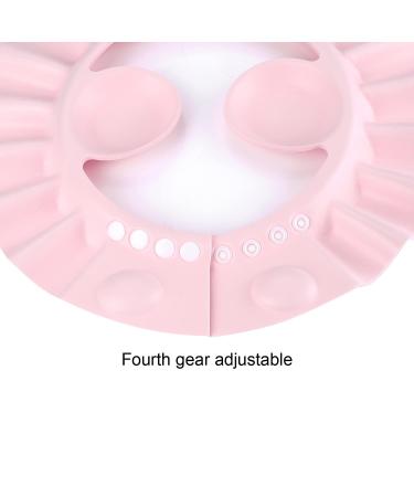 Kids Pink Shower Cap - Adjustable Bath Visor for Eyes, Ears, and Face Protection - Buy Online on GoSupps.com