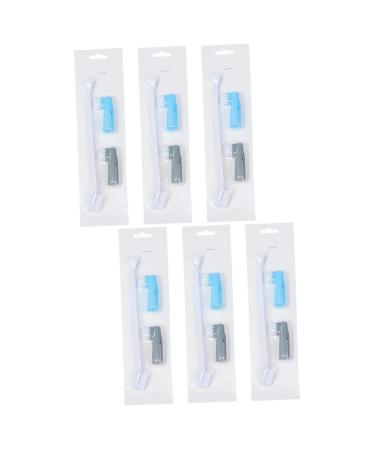 Angoily 6 Pcs Pet Toothbrush Toothbrushes Dog Teeth Cleaning Tools Dog Toothbrush The Cat Toothpaste 1 count (Pack of 1) Assorted Colorx2pcs