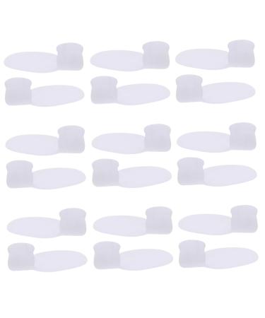 FRCOLOR 1 Set 10 Pairs Separator Gel Stretcher Temporary Hammer Stretcher Silicone Correctors Spacers Stretchers Outer Eversion Gasket White