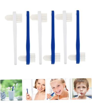 Ultechnov Double-Headed False Toothbrush for Prosthesis Cleaning | Hard Bristles Retainer Brush | 1 Pack Color-Sorted - Buy Online on GoSupps.com