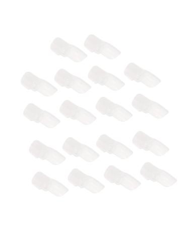 Ipetboom 20pcs Nail Case Nail Polish Varnish Protector Nail Polish Cap Holder Nail Soak off Caps Peel off Cuticle Protector Nail Polish Soaker Plastic Manicure Armor Removal Tool