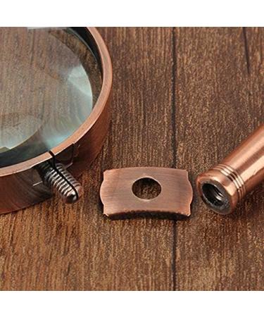 All Metal Handheld Magnifier HD Optical Magnifying Glass Bronze All Metal Old Man Reading Magnifier Good Times - Buy Online on GoSupps.com