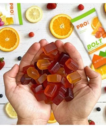 Probar Bolt Organic Energy Chews - Orange & Raspberry - Box of 12 - Fuel Your Adventure - Buy Online on GoSupps.com