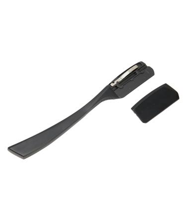Buy Vintage Black Zinc Alloy Straight Edge Barber Razor - Premium Beard Blade Holder & Manual Knife Stand for Professional Shaving - Buy Online on GoSupps.com