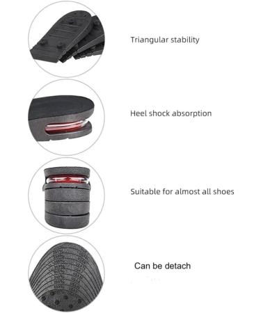 Height Increase Insoles - 4-Layer 3 Inch Air Cushion Shoe Inserts for Men & Women | Elevate Your Height Comfortably - Buy Online on GoSupps.com