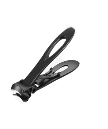 OUSIKA Nail Clippers Professional Nail Clippers Stainless Steel Nail Cutter Toenail Fingernail Manicure Cutter Thick Ingrown Toenail Scissors Tools Nails (Color : Schwarz)