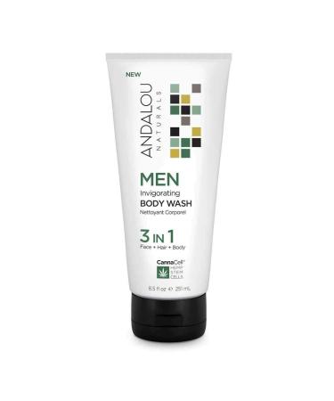 Andalou Naturals CannaCell MEN Invigorating 3-in-1 Body Wash, 8.5 Ounces Invigorating 3-in-1 Body Wash 8.5 Fl Oz (Pack of 1) - Buy Online on GoSupps.com